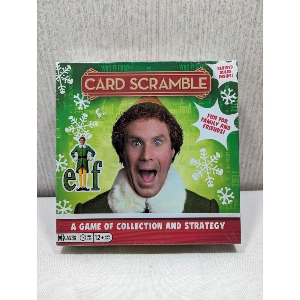 Elf Card Scramble Board Game NEW & SEALED Christmas Movie Game Buddy the Elf